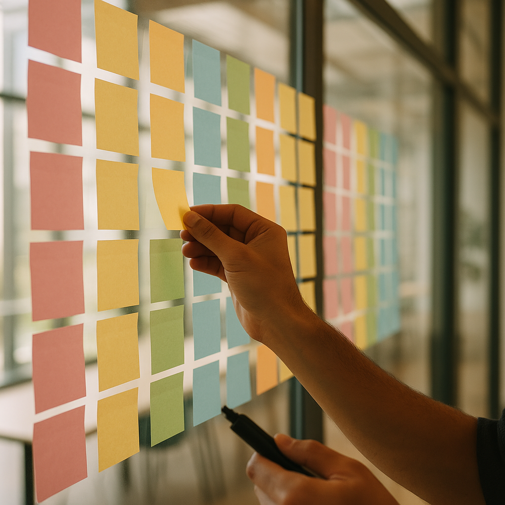 Team collaborating on digital transformation strategy